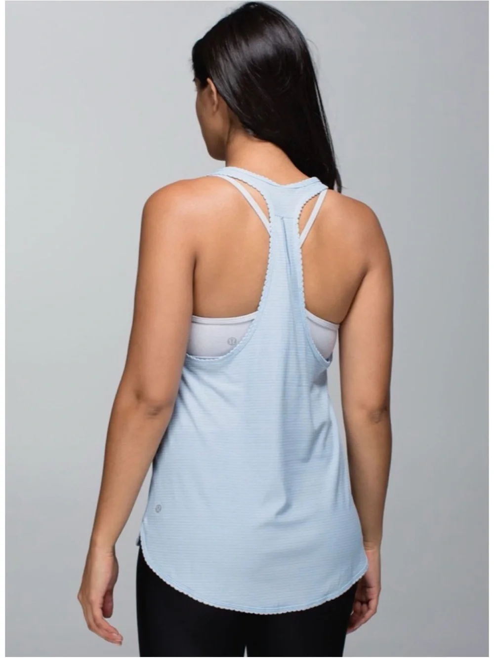 Lululemon 105 F Singlet Heathered Caspian Blue 6